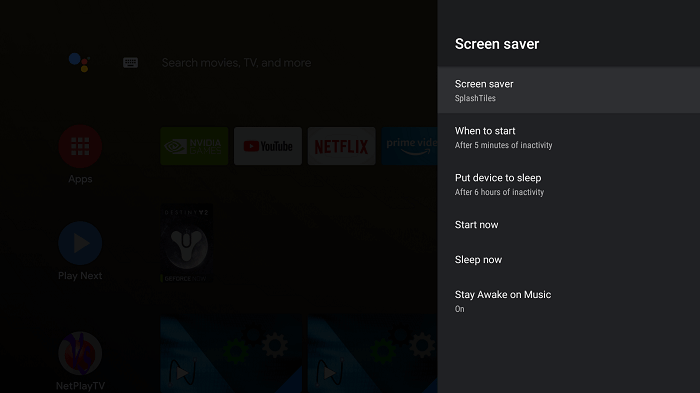 nvidia-screensaver-settings